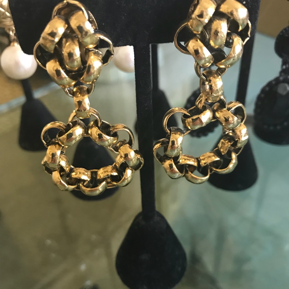 Gold plated earrings